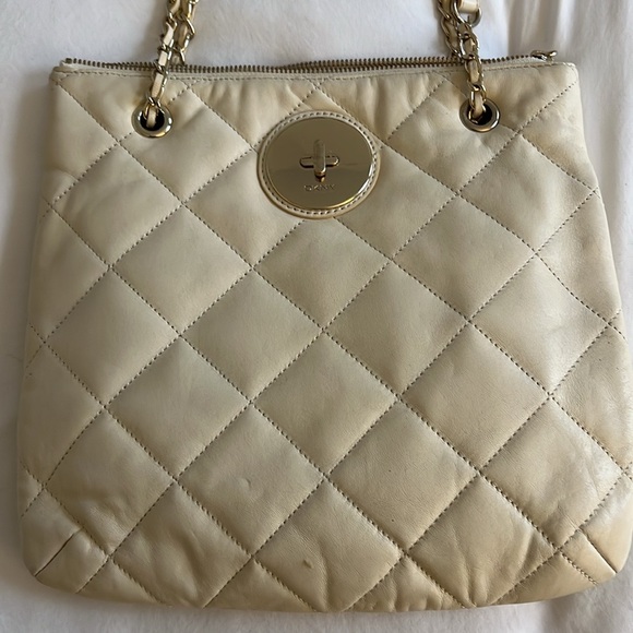 DKNY Offwhite Leather Bag - Picture 2 of 11